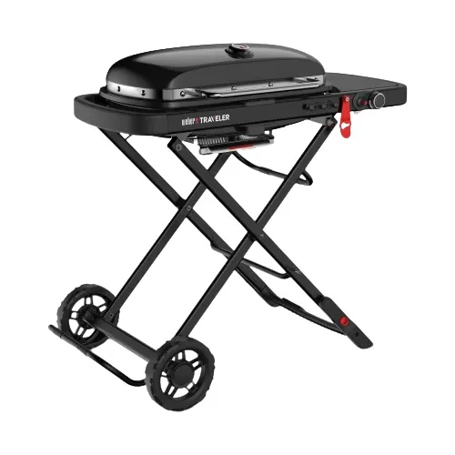 Газовий гриль Weber Traveler Stealth 2065 см² чавун чорний