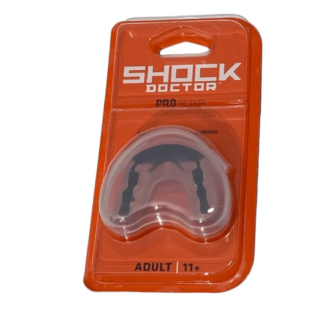 Капа Shock Doctor Pro для брекетів амортизуюча прозора доросла 11+ багатошарова конструкція