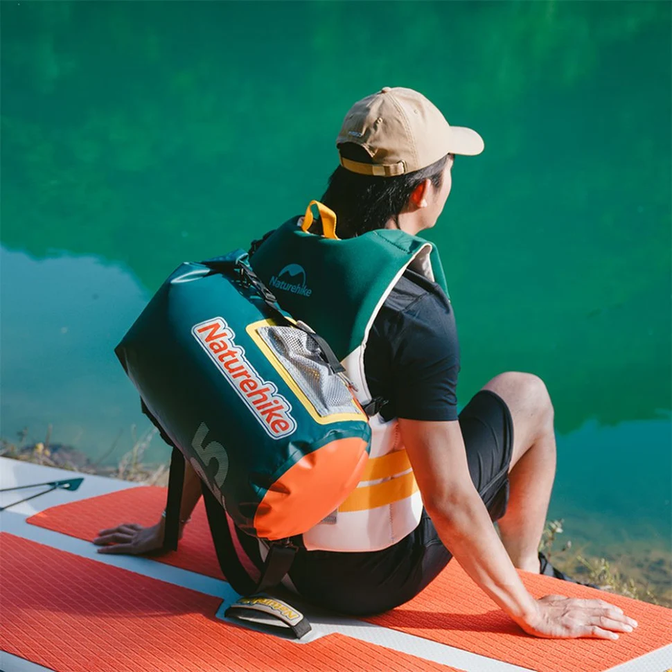 Водонепроникний рюкзак Naturehike CNK2300BS017 25 л поліестер темно-зелений 39х66 см