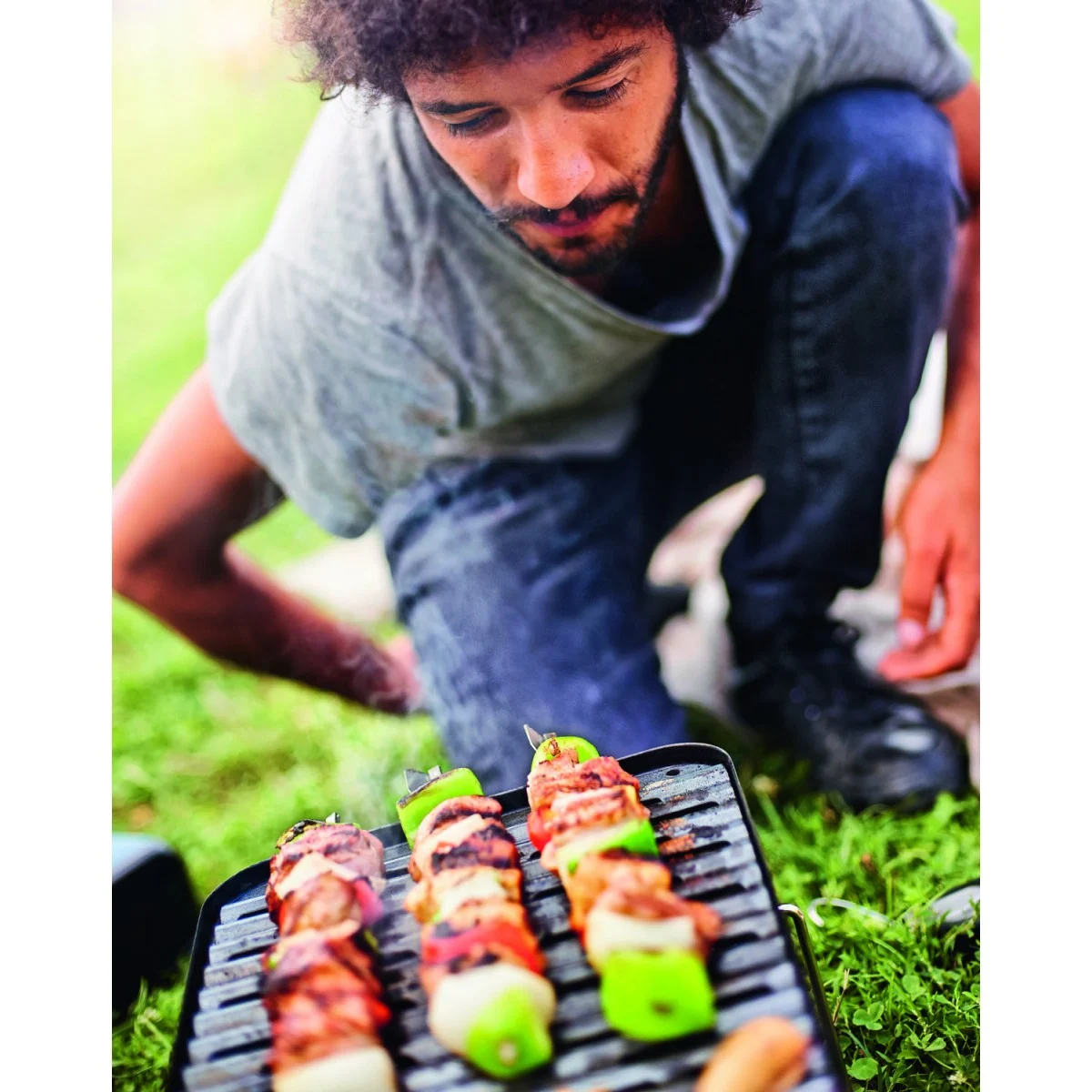 Гриль газовий портативний Weber Go-Anywhere 53х31х37 см сталь чорний