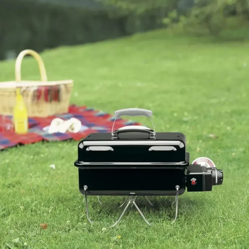 Гриль газовий портативний Weber Go-Anywhere 53х31х37 см сталь чорний