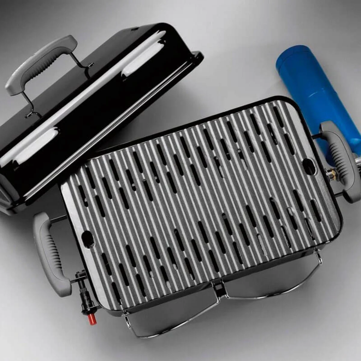 Гриль газовий портативний Weber Go-Anywhere 53х31х37 см сталь чорний