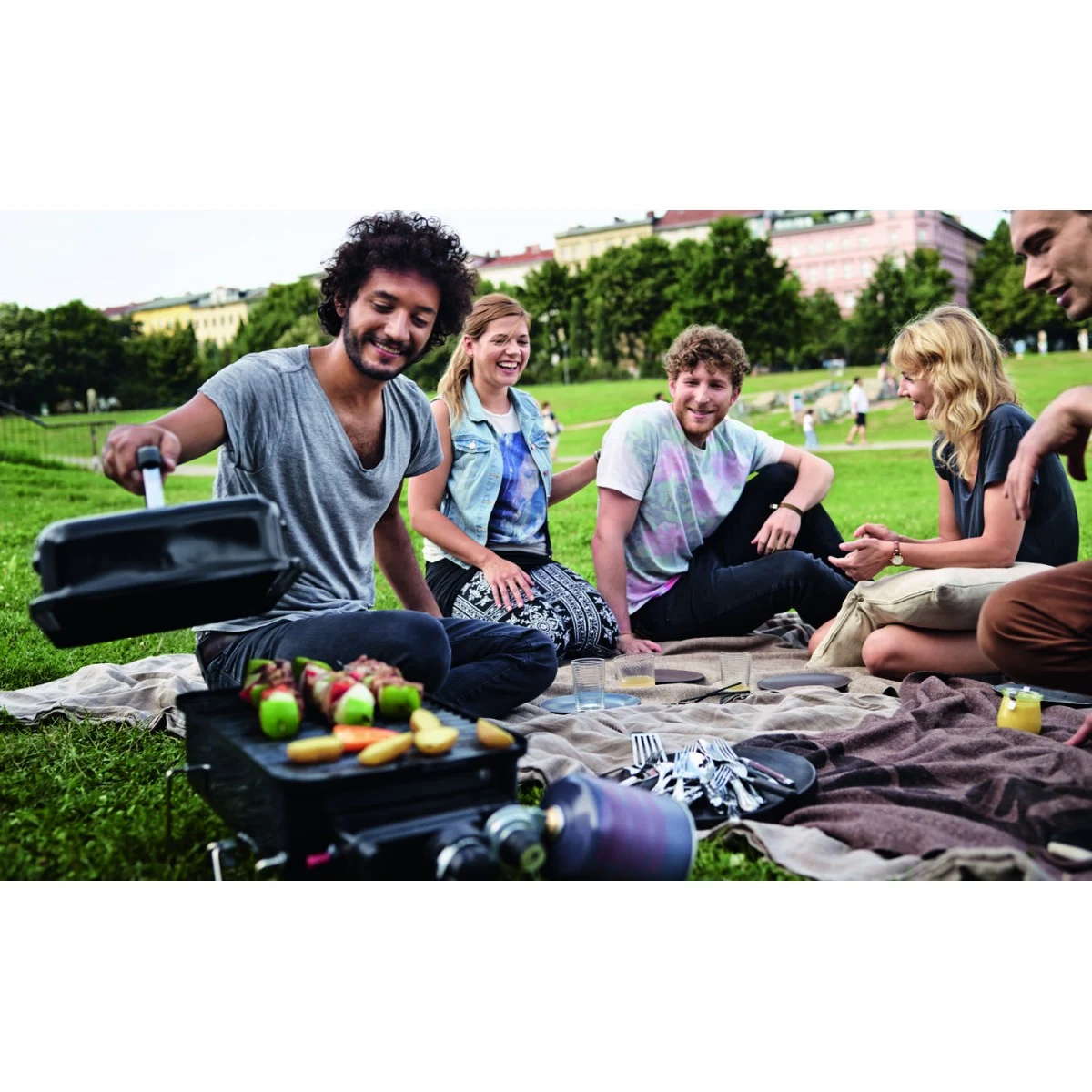 Гриль газовий портативний Weber Go-Anywhere 53х31х37 см сталь чорний