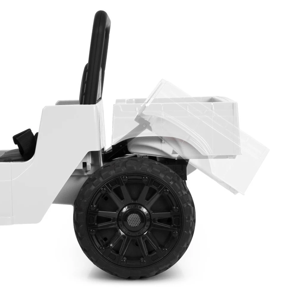 Детский электромобиль Джип M 6308 EBLR-1 до 50 кг экокожа 113x63x57 см черный