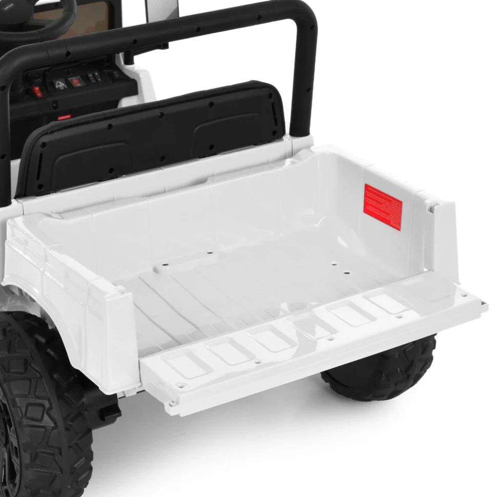 Детский электромобиль Джип M 6308 EBLR-1 до 50 кг экокожа 113x63x57 см черный