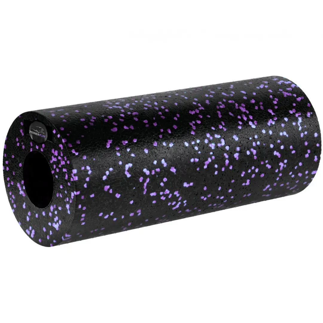 Массажный ролик PowerPlay PP-4348 2 в 1 EPP 33x14 см Черно/Фиолетовый