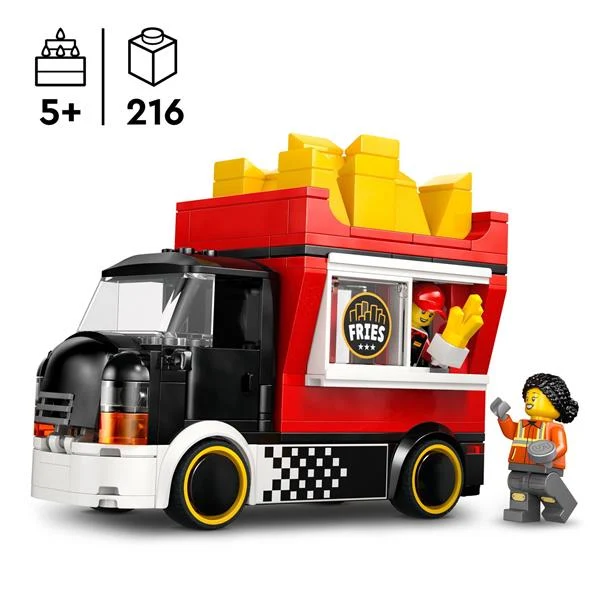 Конструктор LEGO Вантажівка з картоплею фрі 216 деталей пластикова різнобарвна