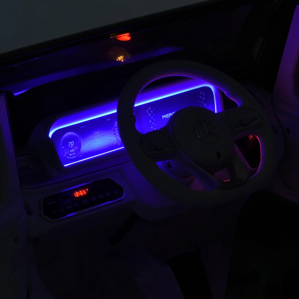 Детский электромобиль Джип JJ2088EBLR-1-2 121x74x62 см пластик 30 кг черный