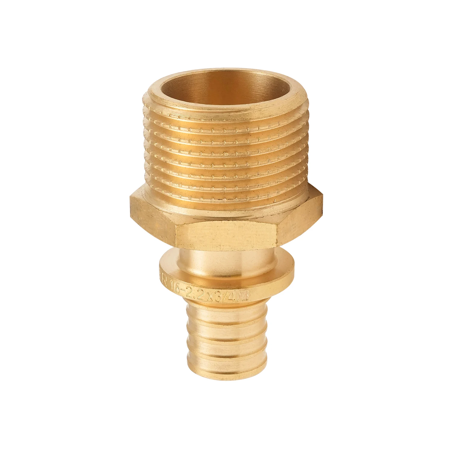Перехідник Муфта нарізна Koer KA.A08M-16 16(2.2mm) x 3/4" Латунь