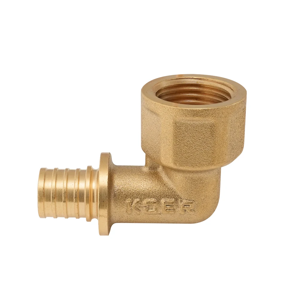 Кутник перехідний 16(2.2mm) x 1/2"F латунь Koer KA.L06F-16