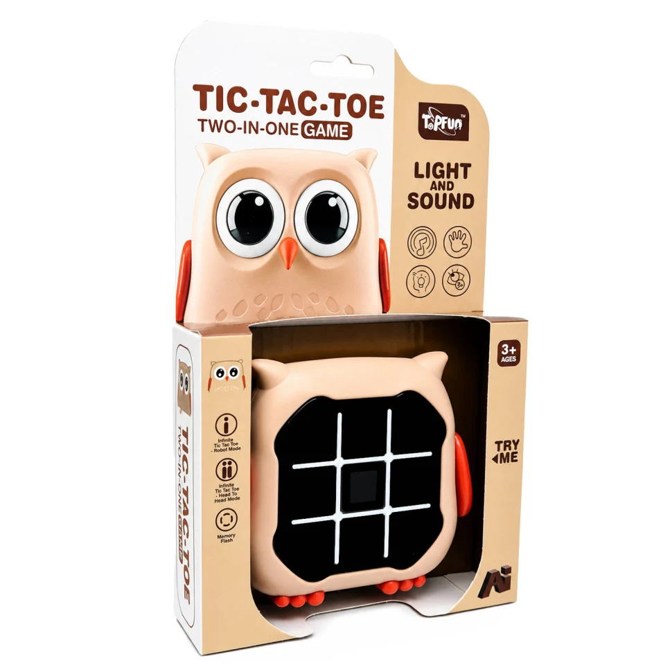 Дитяча гра Tic-Tac-Toe G66 інтерактивна зі світлом і звуком пластикова 15x4x26,2 см різнобарвна