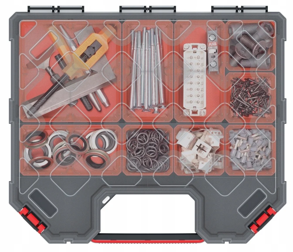Органайзер Kistenberg TAGER 30 High 284x243x105 мм полімерний прозорий з 7 модулями