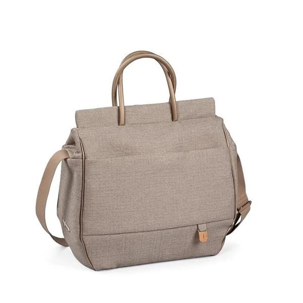 Сумка для коляски Peg-Perego Borsa з матрациком для сповивання екошкіра 40х30х15 см рожеве золото