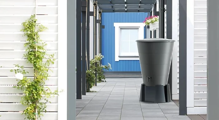 Резервуар для дощової води 160 л HDPE антрацитовий 600x600x878 мм