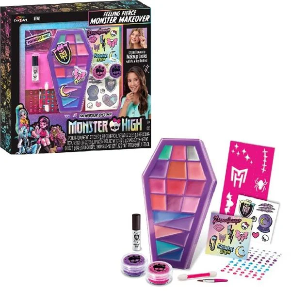 Набір дитячої косметики Monster High Feeling Fierce 8+ гіпоалергенні компоненти в подарунковій упаковці