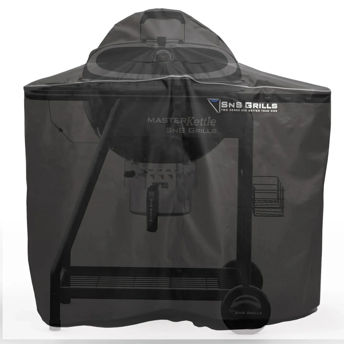 Чохол для гриля Slow and Sear Master Kettle 57 см поліестер 600D 122х58х91 см чорний