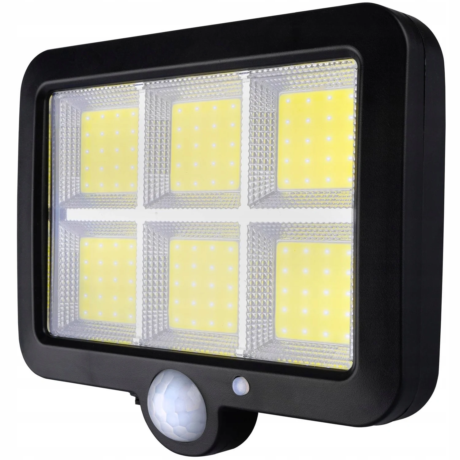 Сонячний LED-прожектор Lumiled DECRO 5 Вт 800 лм з датчиком руху IP65 пластик чорний