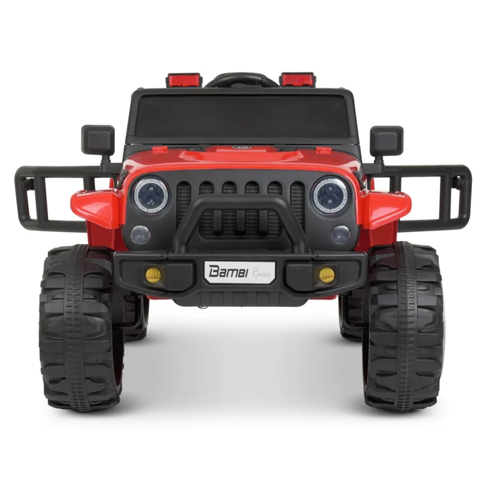 Дитячий електромобіль Джип Bambi Racer M 4282EBLR-3 червоний пластик 113х61х60 см
