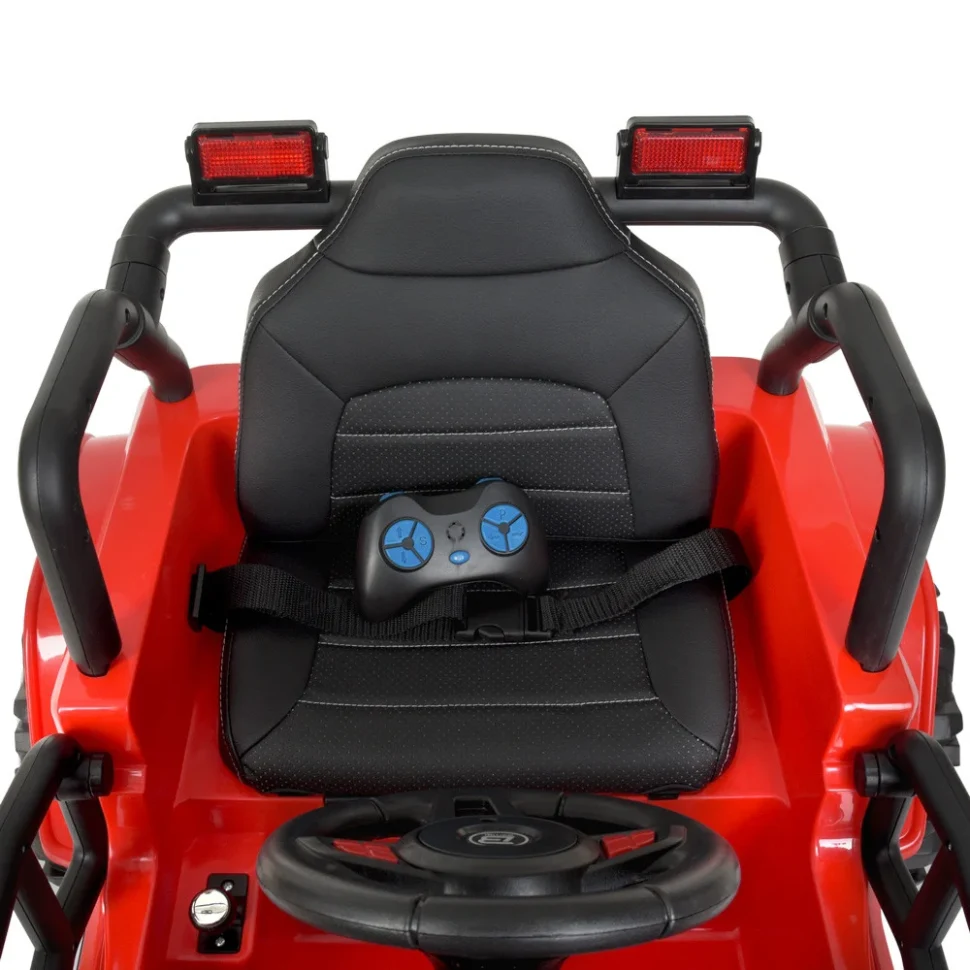 Дитячий електромобіль Джип Bambi Racer M 4282EBLR-3 червоний пластик 113х61х60 см