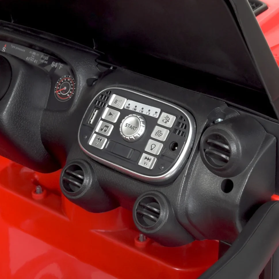 Дитячий електромобіль Джип Bambi Racer M 4282EBLR-3 червоний пластик 113х61х60 см