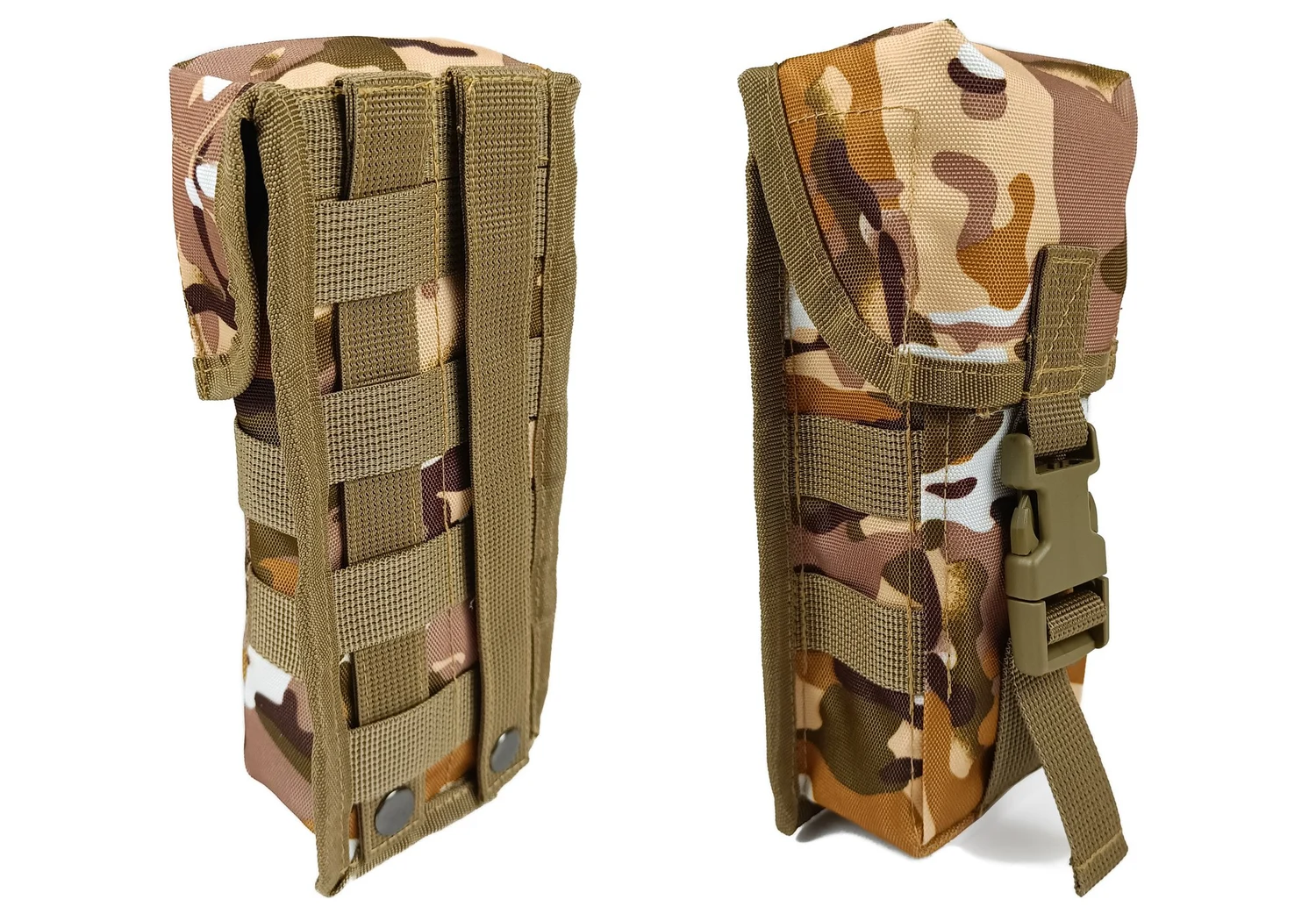 Підсумок одинарний закритий для магазинів АК MOLLE Cordura 1050 23 см Мультикам Арид