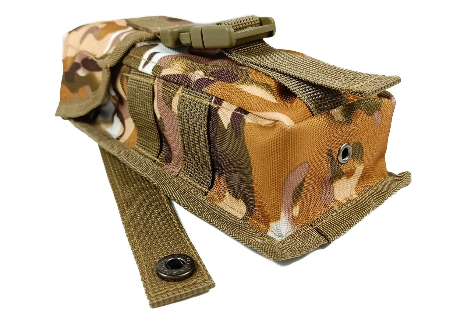 Підсумок одинарний закритий для магазинів АК MOLLE Cordura 1050 23 см Мультикам Арид