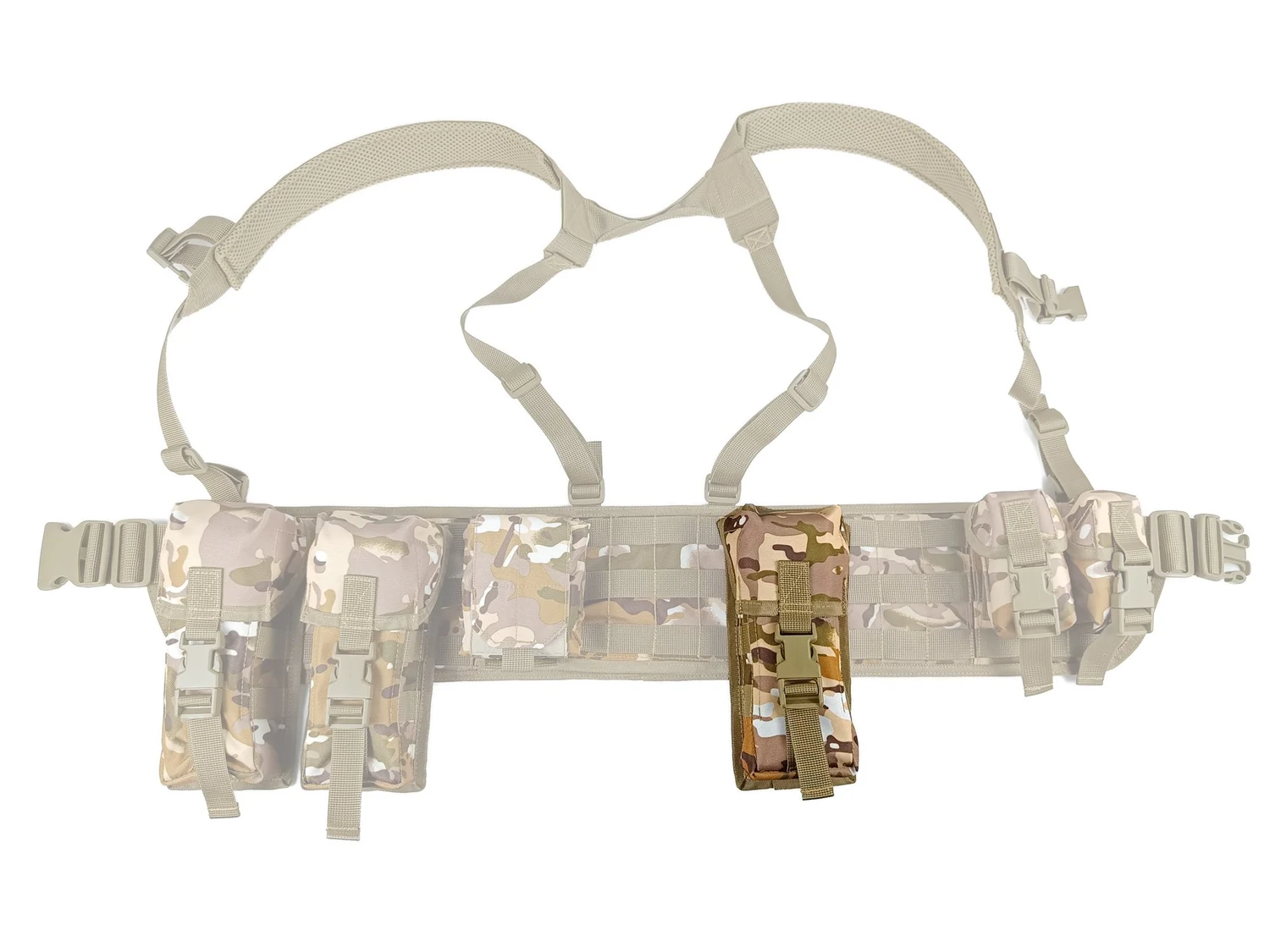 Підсумок одинарний закритий для магазинів АК MOLLE Cordura 1050 23 см Мультикам Арид