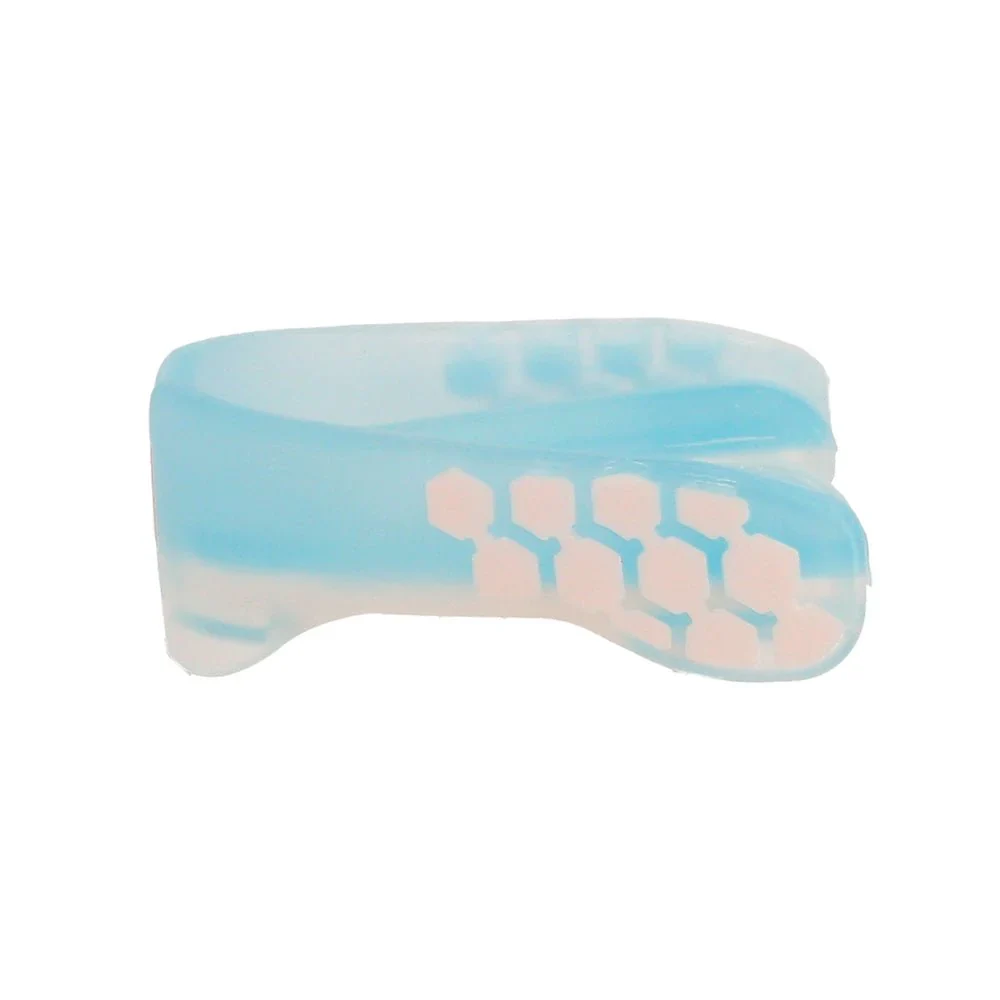 Капа боксерська Shock Doctor Gel Max Power одностороння термопластик гелевий наповнювач доросла Trans Blue