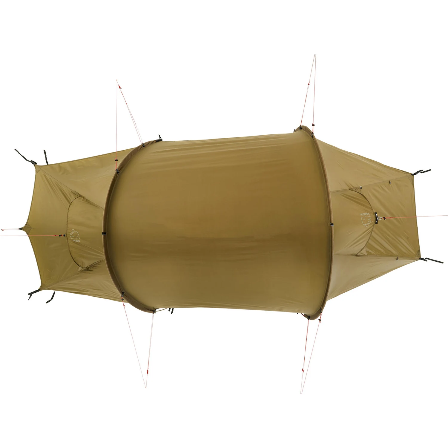 Палатка Halland 2 PU (2.0) трисезонна тунельна 2 місця легка Dark Olive Green