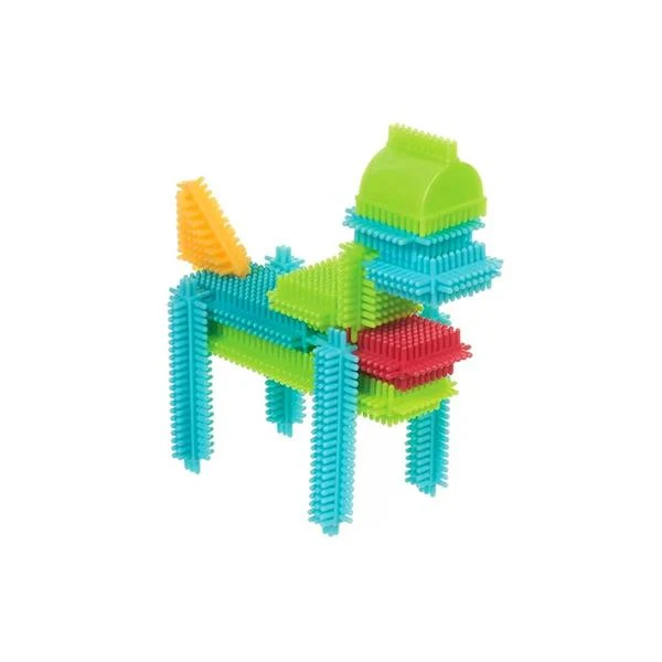 Конструктор Bristle Blocks Будівельник 56 деталей пластик різнобарвний