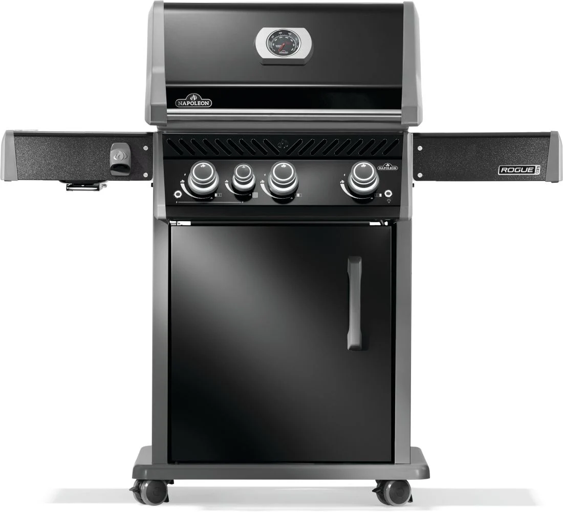 Газовий гриль Napoleon Rogue PRO 425 SIB 140х64х123 см сталь чорний