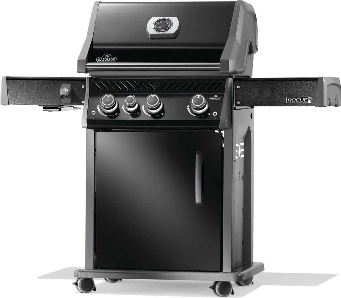 Газовий гриль Napoleon Rogue PRO 425 SIB 140х64х123 см сталь чорний