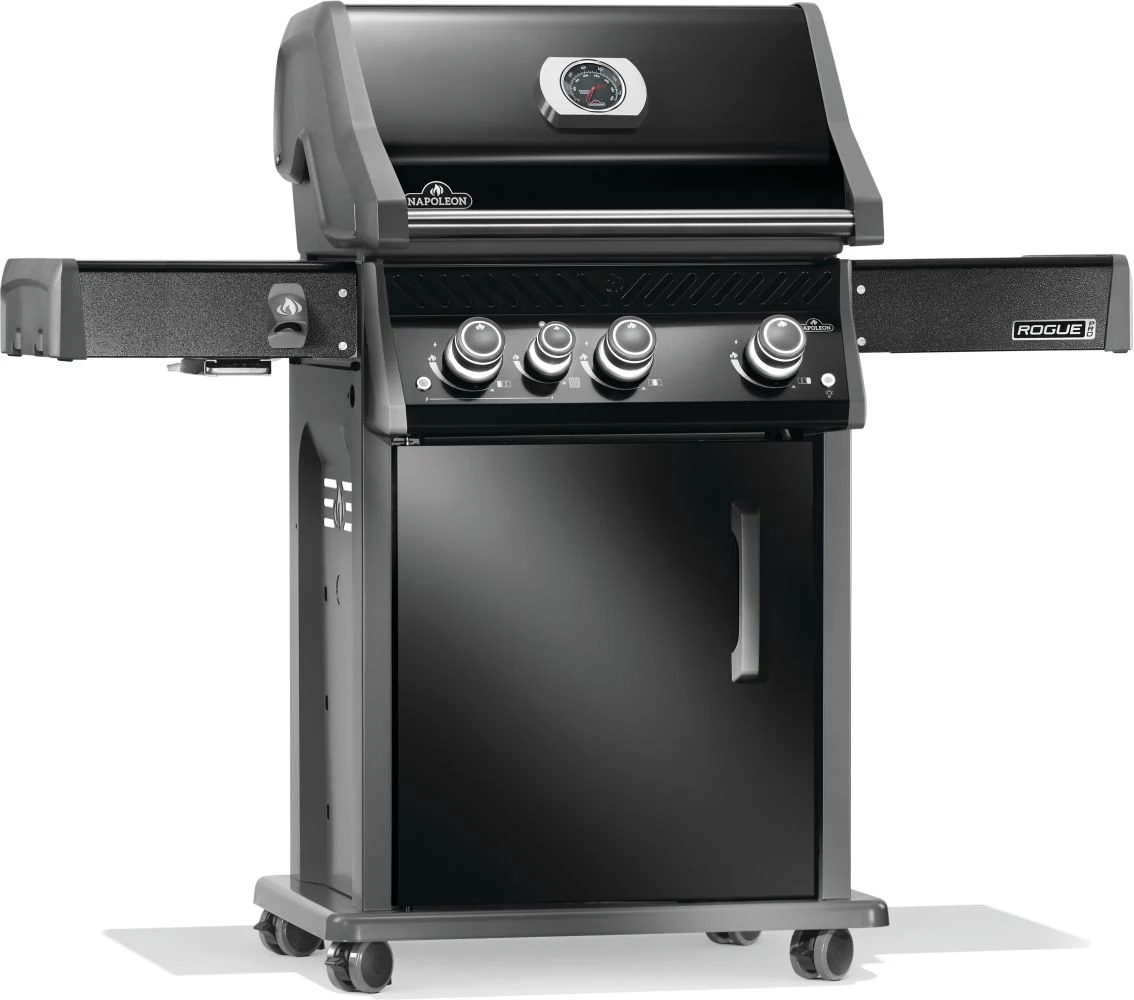 Газовий гриль Napoleon Rogue PRO 425 SIB 140х64х123 см сталь чорний