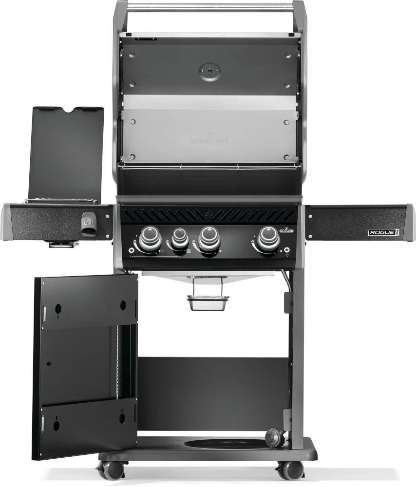 Газовий гриль Napoleon Rogue PRO 425 SIB 140х64х123 см сталь чорний