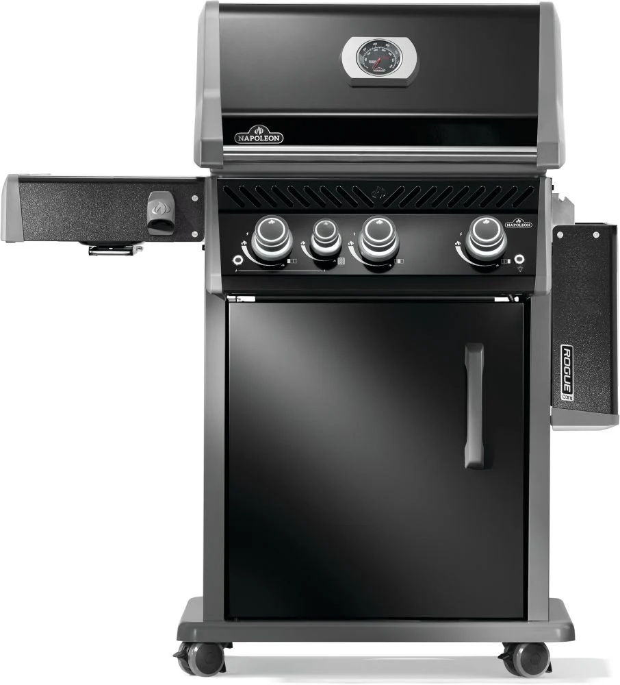 Газовий гриль Napoleon Rogue PRO 425 SIB 140х64х123 см сталь чорний