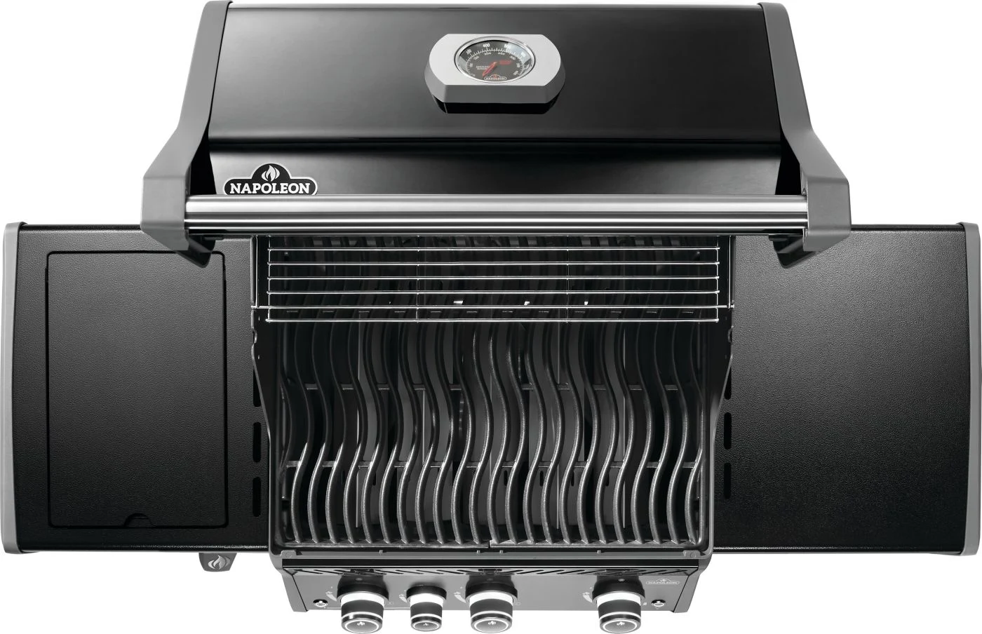 Газовий гриль Napoleon Rogue PRO 425 SIB 140х64х123 см сталь чорний