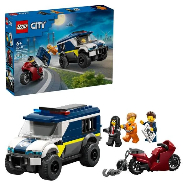 Конструктор LEGO Поліцейський фургон для перевезення в'язнів 198 деталей Пластик 198x15x10 см