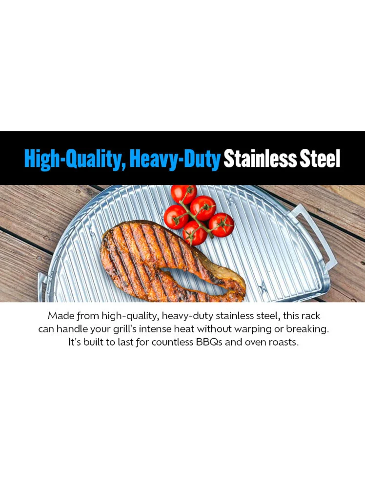 Решітка для гриля Slow and Sear Roast 'N Smoke Rack нержавіюча сталь 47х27х1,5 см