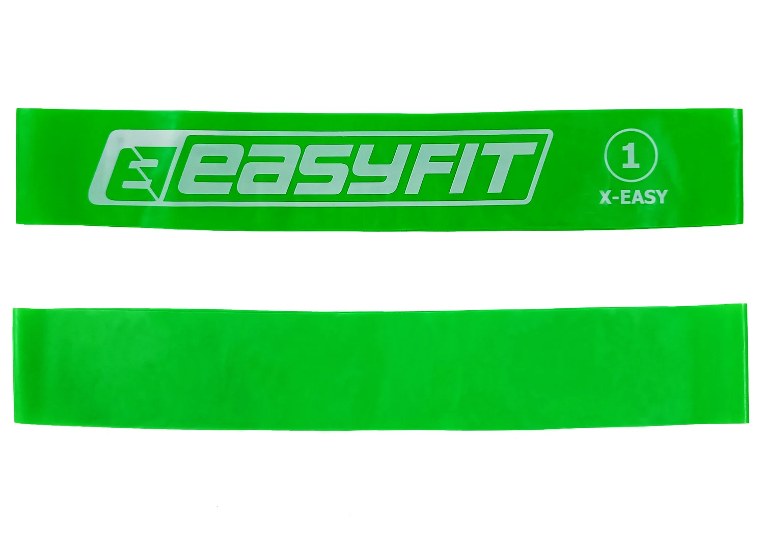Резинка для фітнесу EasyFit №1 кільце 600х50 мм з латексу зелена 2,5 кг