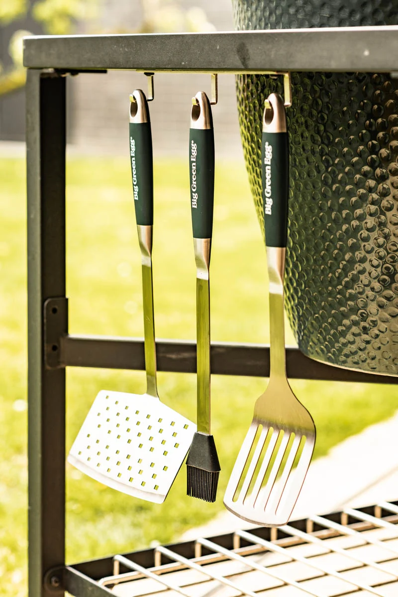 Набір інструментів для гриля Big Green Egg 45,7 см нержавіюча сталь, силікон
