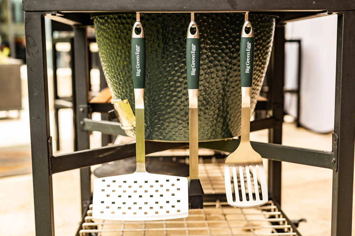 Набір інструментів для гриля Big Green Egg 45,7 см нержавіюча сталь, силікон