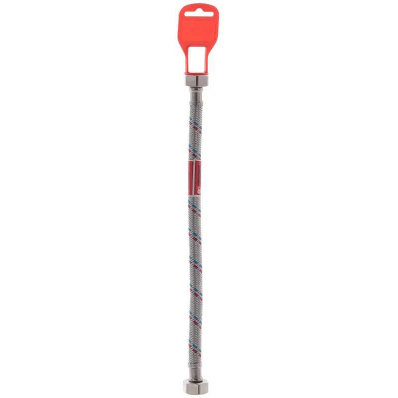 Гнучкий шланг 1/2'' гайка 1/2'' нержавіюча сталь 30 см сірий