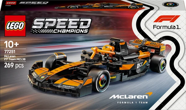 Конструктор LEGO Speed Champions Автомобіль McLaren F1 Team MCL38 269 деталей Пластик Різнобарвний