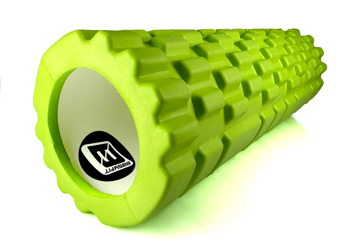 Масажний ролик EasyFit Grid Roller Mini 30 см EVA піна салатовий