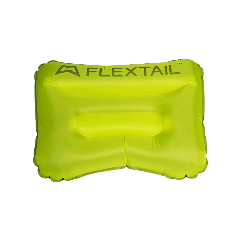 Надувная подушка Flextail Tiny Pillow 38,5х25,5х8 см нейлон 20D зелёная