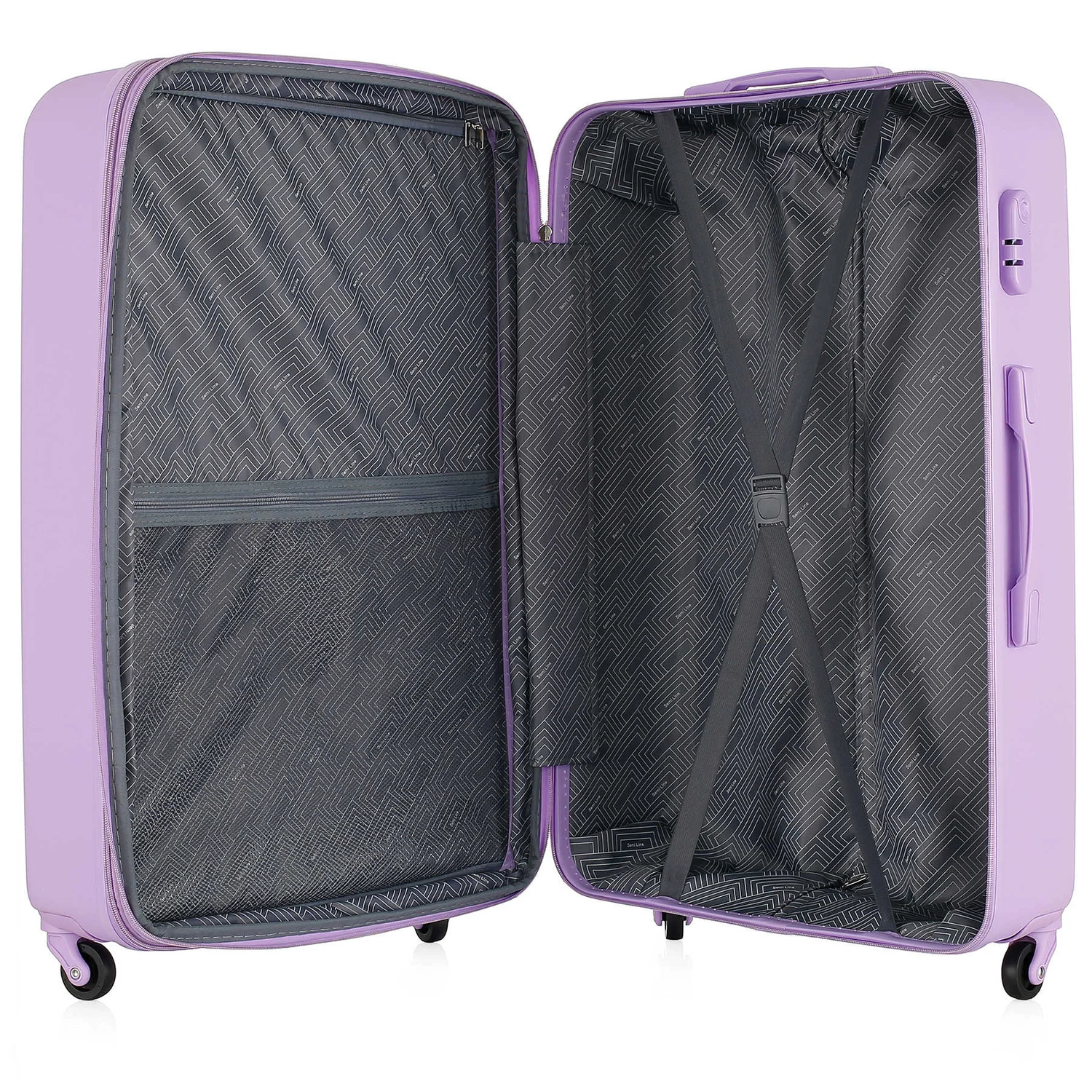 Чемодан Semi Line T5926-3 гігантський 105 л ABS-пластик Light Violet