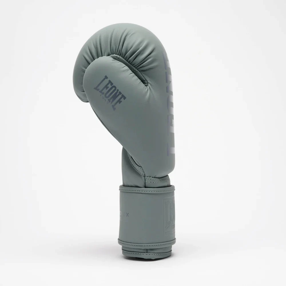 Боксерські рукавиці LEONE Tone X GN058 10 унцій натуральна шкіра світло-сірі