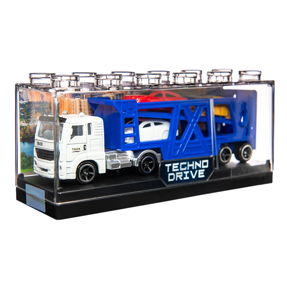 Колекційна автомодель Автоперевізник 1:64 пластиковий різнобарвний