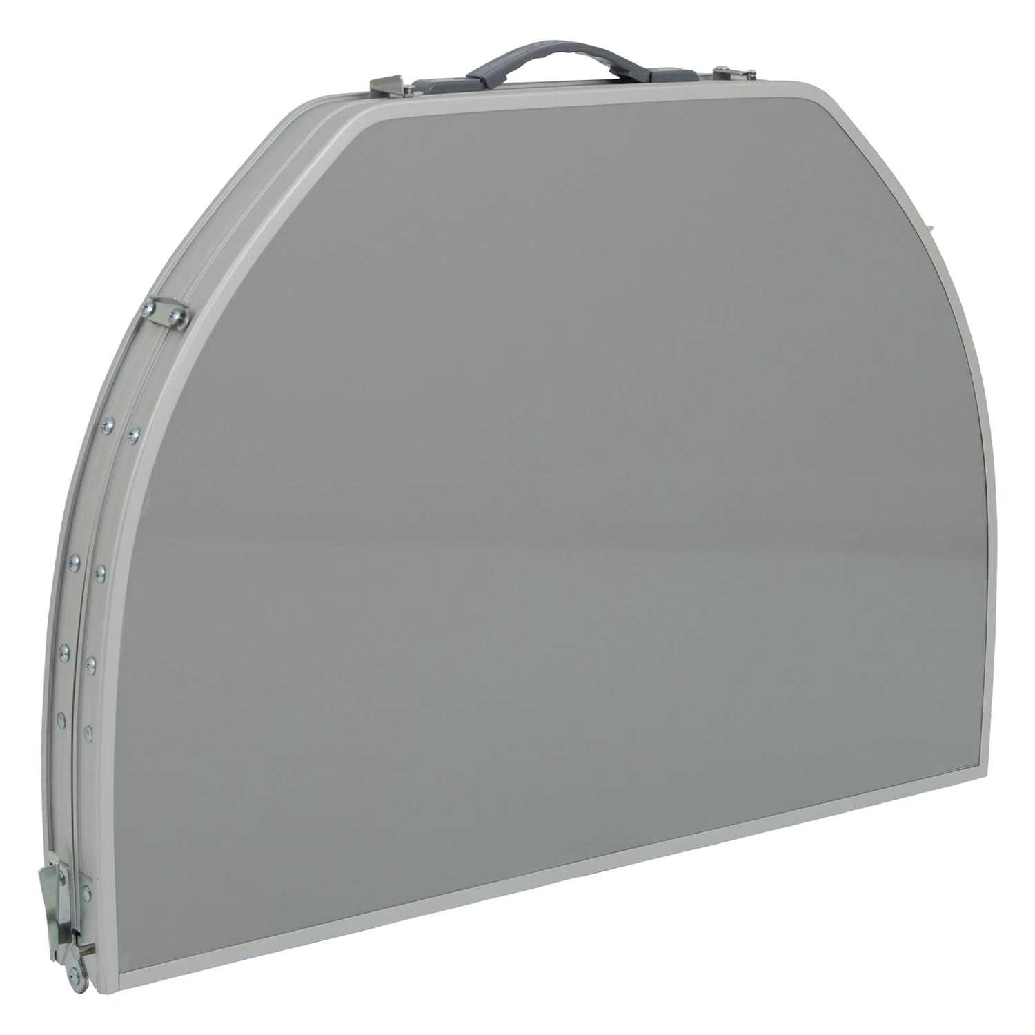 Стіл Bo-Camp Premium Oval 100x70 см алюмінієвий сірий термостійкий композит