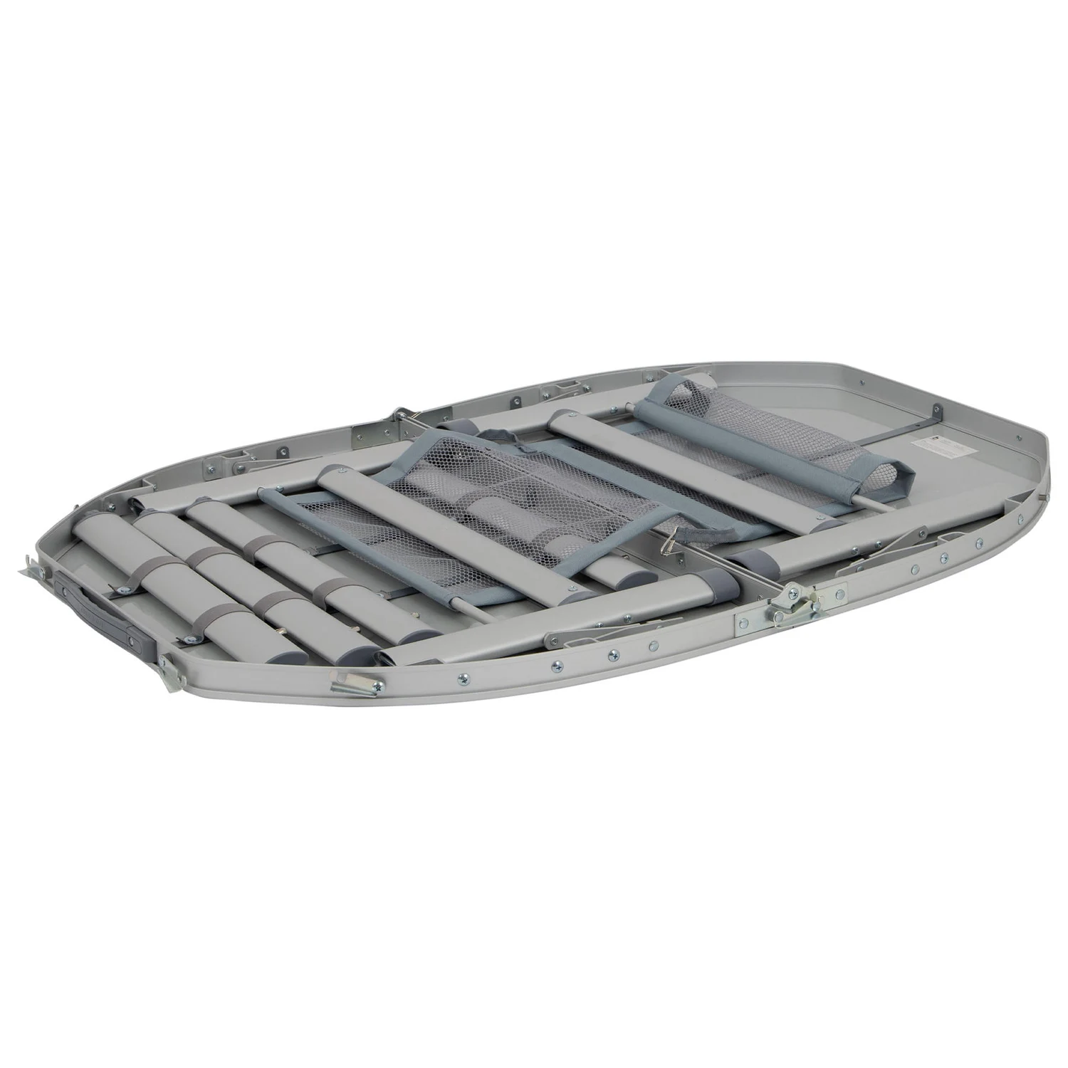 Стіл Bo-Camp Premium Oval 100x70 см алюмінієвий сірий термостійкий композит